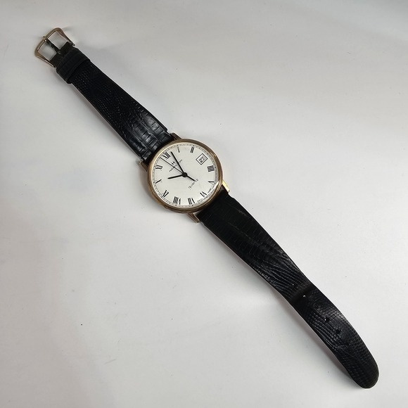 Vtg Hamilton Watch Swiss Made Quartz 14k Gold Electroplated 715001-4  -PARTS- - Picture 3 of 10